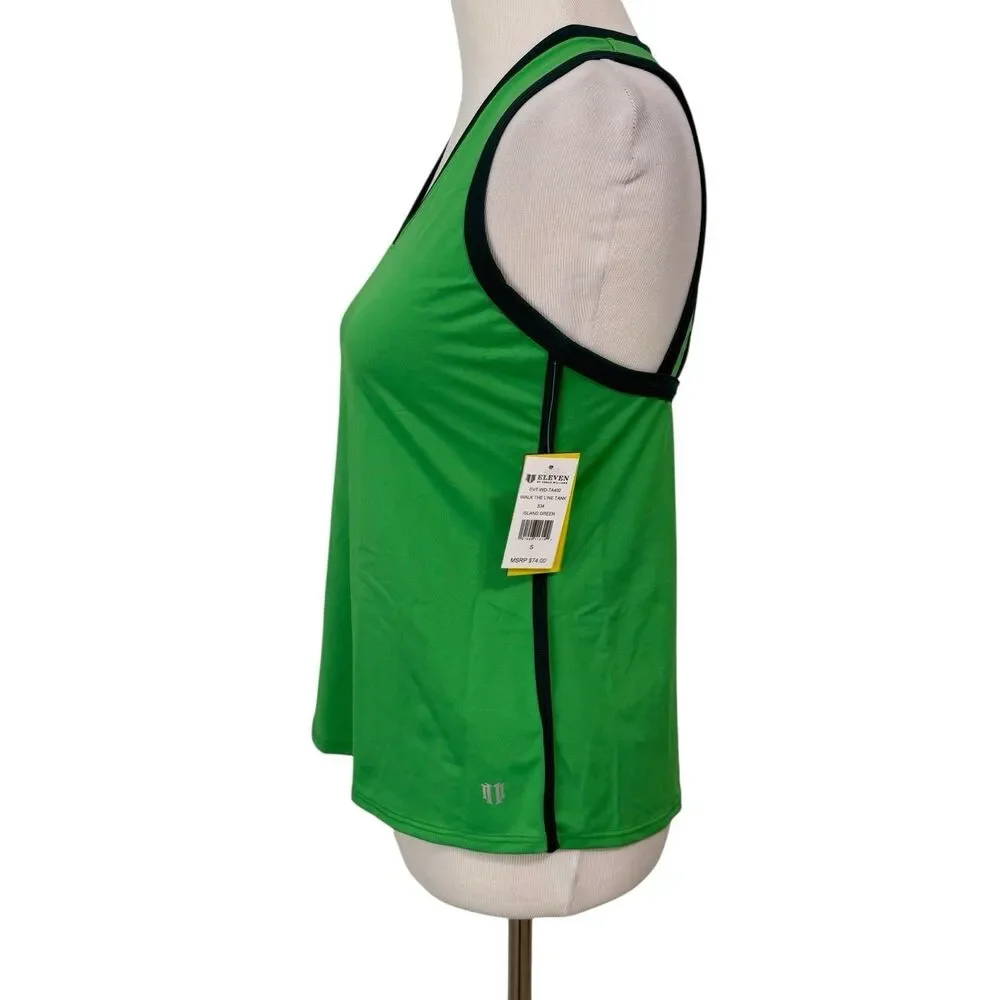 EleVen by Venus Williams Top Women’s Island Green Walk the Line Tank Small - Picture 5 of 10